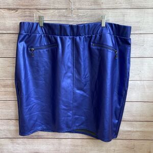 TORRID PU MINI PENCIL‎ SKIRT IN ELECTRIC BLUE